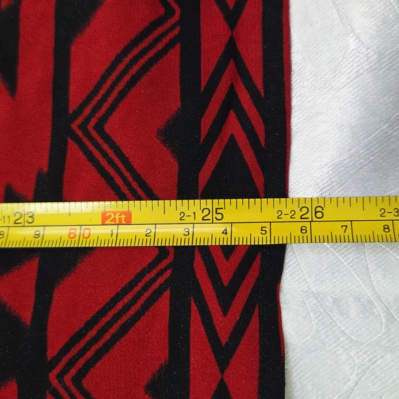 Express Red and Black Aztec Print Tank Top - Picture 7 of 9